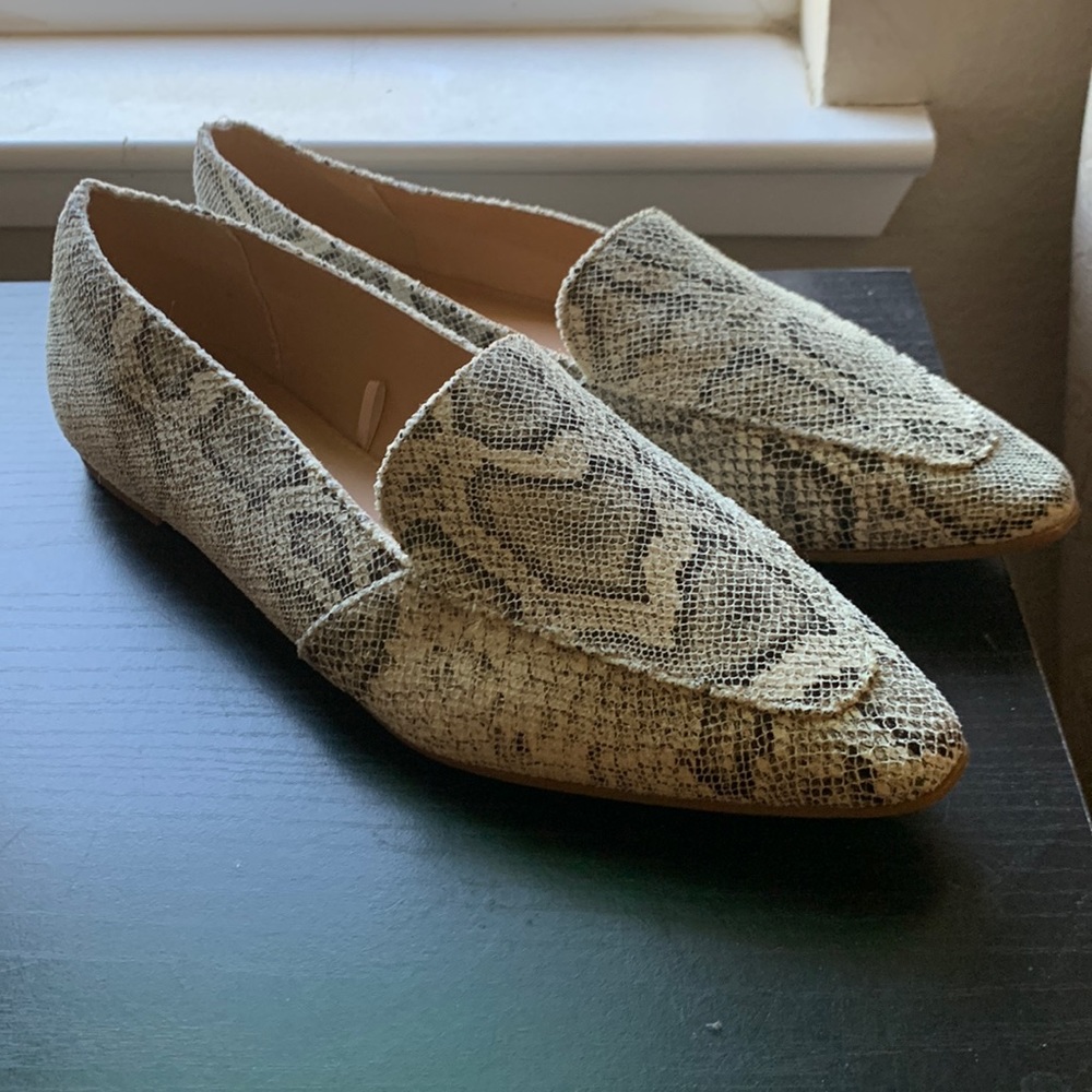 Express snake skin flats